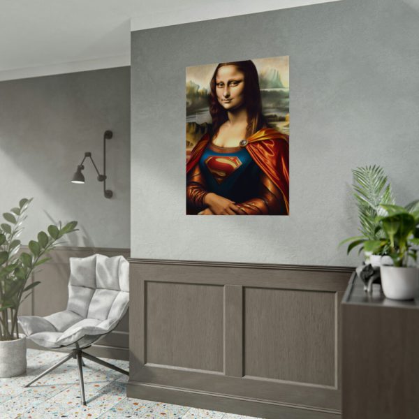 92410-328.jpg Mona Lisa Reimagined as a Superhero Poster