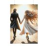 Couple Holding Hands on a Sunny Day Poster