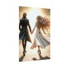 Couple Holding Hands on a Sunny Day Poster