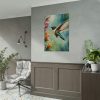 92410-368.jpg Hummingbird Flower Art Poster