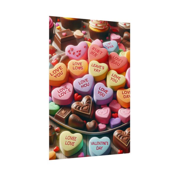92410-391.jpg Colorful Candy Hearts Poster