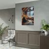 Couple in a Romantic Winter Cabin Poster