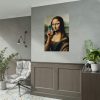 92410-453.jpg Mona Lisa Talking on a Smartphone Poster