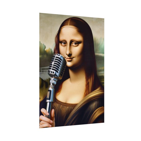 92410-461.jpg Mona Lisa Reimagined as a Singer Poster