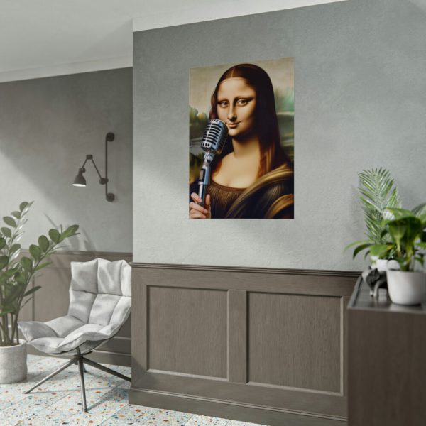 92410-463.jpg Mona Lisa Reimagined as a Singer Poster