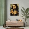 92410-477.jpg Mona Lisa Making a Duckface Poster