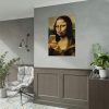 92410-478.jpg Mona Lisa Making a Duckface Poster