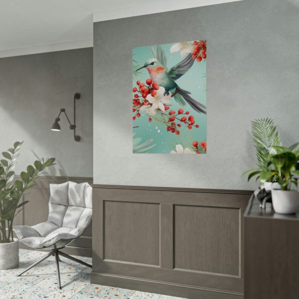 92410-488.jpg Seamless Hummingbird Holiday Poster