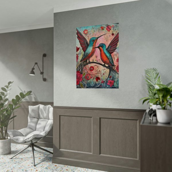 Pair of Hummingbirds Poster