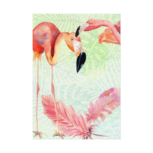 92410-494.jpg Two Flamingos Tropical Poster