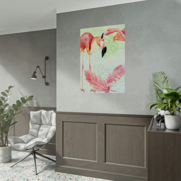 92410-498.jpg Two Flamingos Tropical Poster