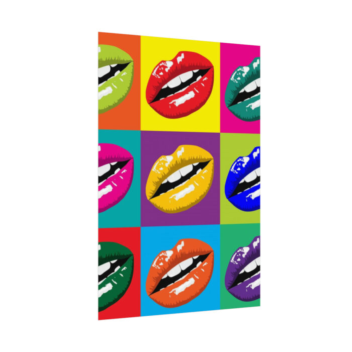 Mouth Lips Pop Art Poster - Image 3