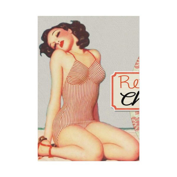 92410-85.jpg Retro Pin-up Lady Art Collag Poster