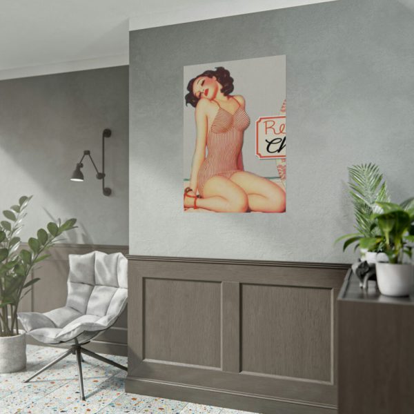 92410-89.jpg Retro Pin-up Lady Art Collag Poster