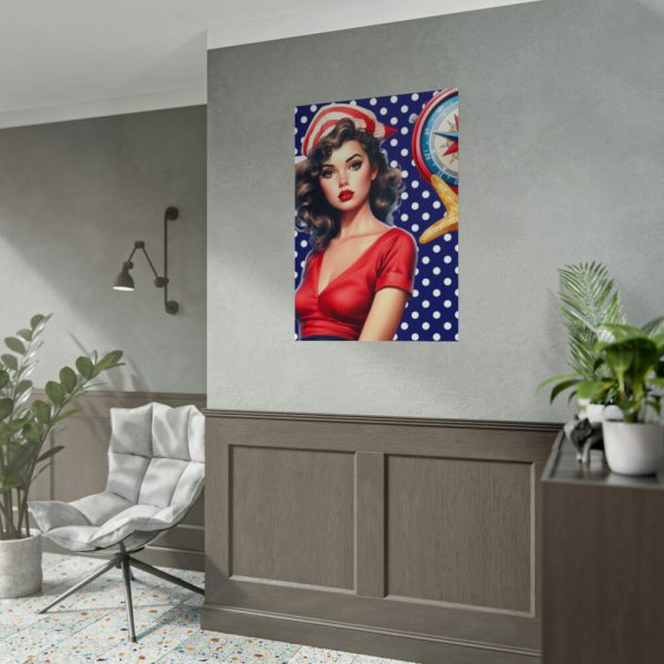 92411-119.jpg Nautical Pinup Girl II Poster