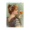 92411-131.jpg Vintage Beer Woman Poster