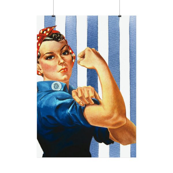 Retro Woman We Can Do It Poster