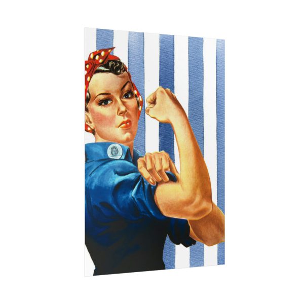 Retro Woman We Can Do It Poster