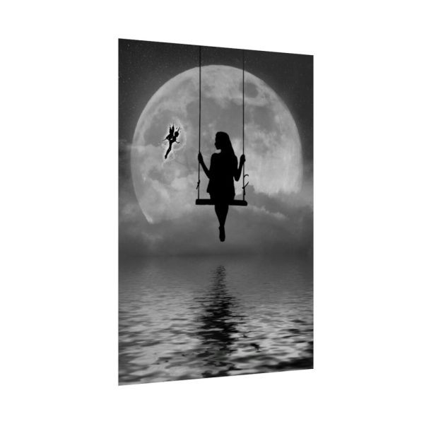92411-17.jpg Woman On Swing Poster