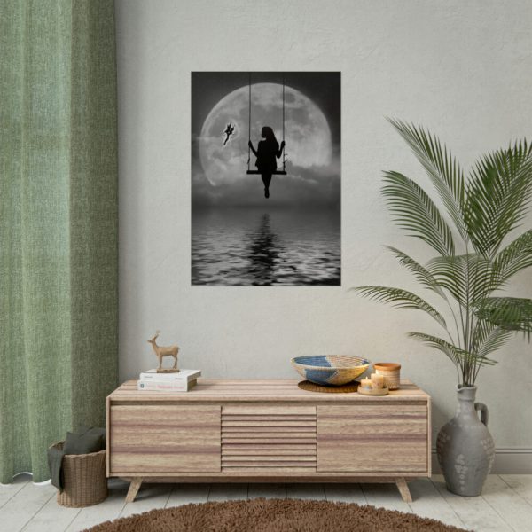 92411-18.jpg Woman On Swing Poster