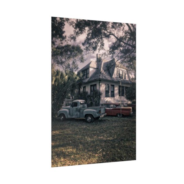 Old Retro Automobile Poster