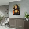 92411-249.jpg Mona Lisa Holding Beer Poster