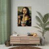 92411-258.jpg Mona Lisa Eating Instant Noodles Poster