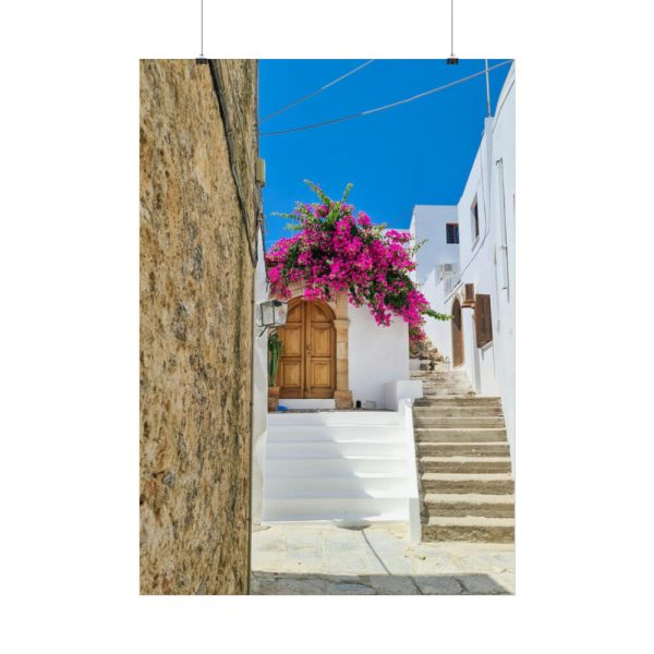 Street In Lindos Poster