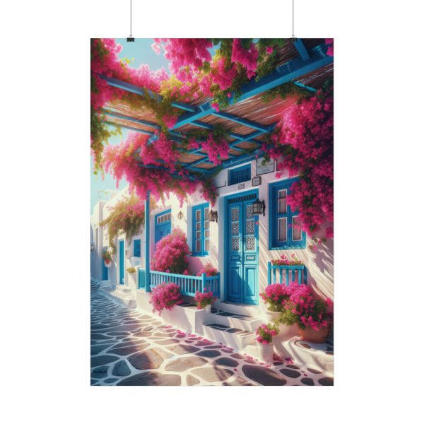 92411-296.jpg Greek Island Street Scene Poster