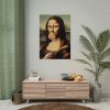 92411-323.jpg Mona Lisa with a Colorful Lollipop Poster