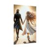 Couple Holding Hands on a Sunny Day Poster