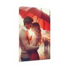 92411-352.jpg Couple Embracing Under Red Umbrella Poster