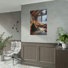 Couple in a Romantic Winter Cabin Poster