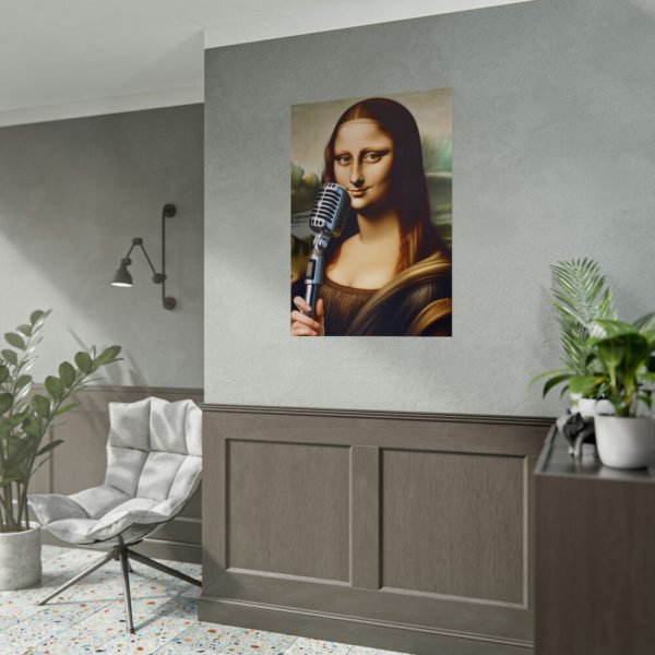 92411-464.jpg Mona Lisa Reimagined as a Singer Poster