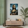 92411-468.jpg Mona Lisa Reimagined in a Futuristic Setting Poster