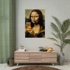 92411-478.jpg Mona Lisa Making a Duckface Poster