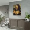 92411-479.jpg Mona Lisa Making a Duckface Poster