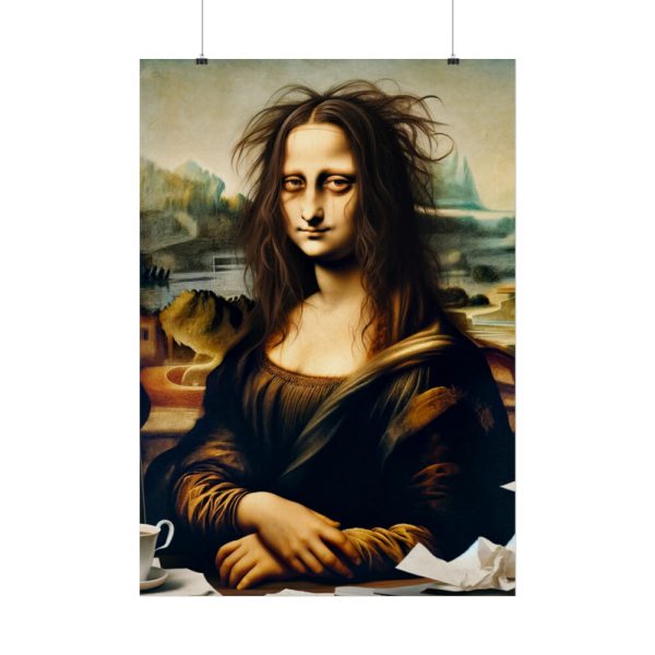 92411-481.jpg Mona Lisa Very Tired From Work Poster