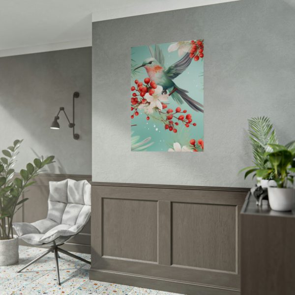 92411-489.jpg Seamless Hummingbird Holiday Poster