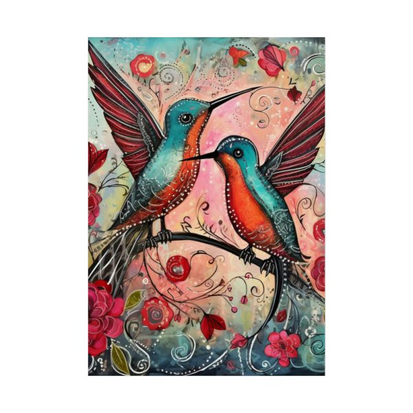 Pair of Hummingbirds Poster