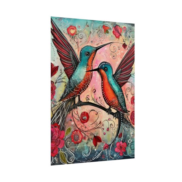 Pair of Hummingbirds Poster