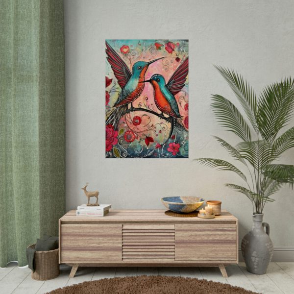Pair of Hummingbirds Poster