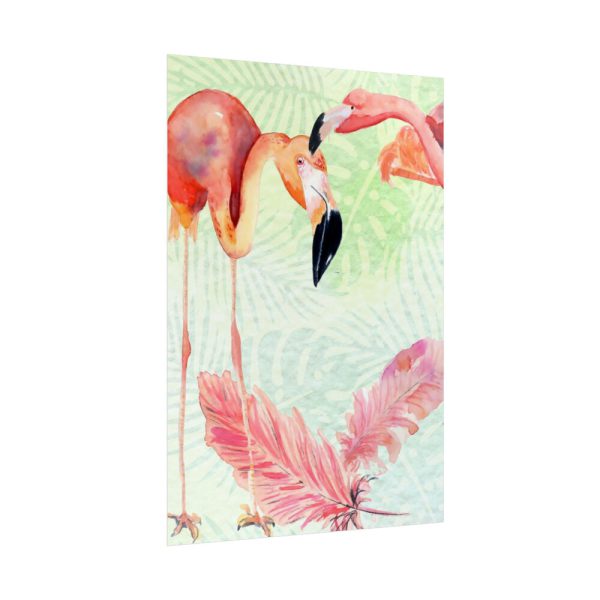 92411-497.jpg Two Flamingos Tropical Poster
