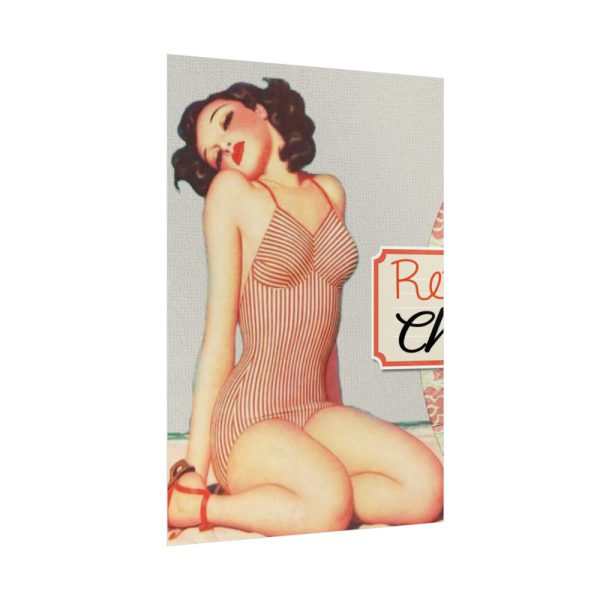 92411-87.jpg Retro Pin-up Lady Art Collag Poster