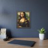 93816-9.jpg Mona Lisa Smiling Framed Poster