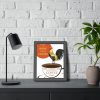 93817-3.jpg Coffee Cup Rooster Retro Framed Poster