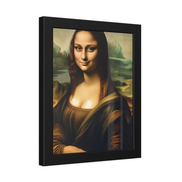 93817-7.jpg Mona Lisa Smiling Framed Poster