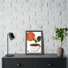 93818-3.jpg Coffee Cup Rooster Retro Framed Poster
