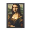 93818-4.jpg Mona Lisa Smiling Framed Poster
