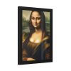 93818-5.jpg Mona Lisa Smiling Framed Poster